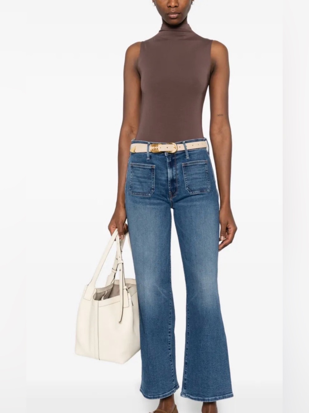 Mother Patch Pocket Mid Rise Maven Ankle Jeans Sz 28” - Picture 2 of 16